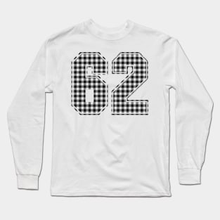 Plaid Number - 62 - Dark Long Sleeve T-Shirt